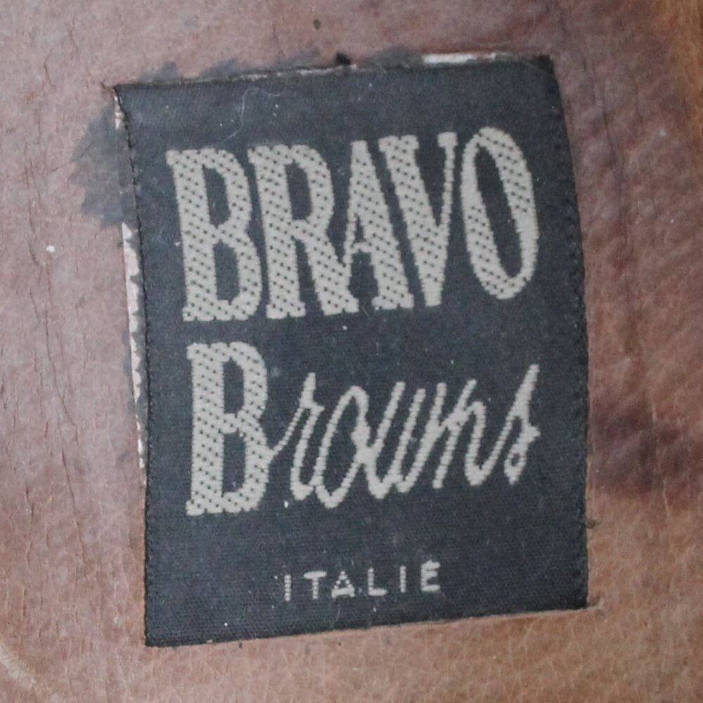 VTG Bravo Black & White Leather Spectator Wingtips, Size 42 EU, Made in Italy - Picture 9 of 12